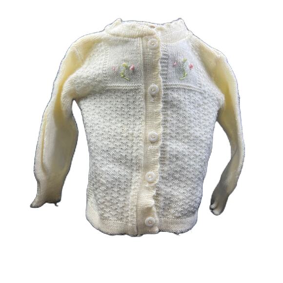 Vintage Infant/Toddler Crimp Set Nylon Sweater Embroidered - Picture 2 of 4